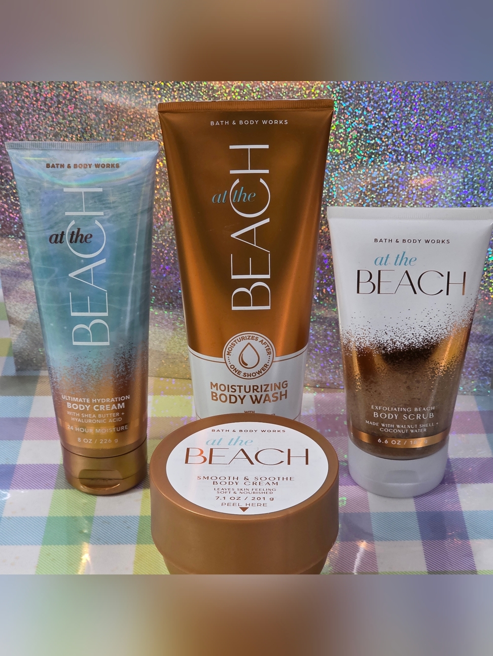 Bath & Body Works At The Beach Moisturizing Body Care 4pc Set NEW